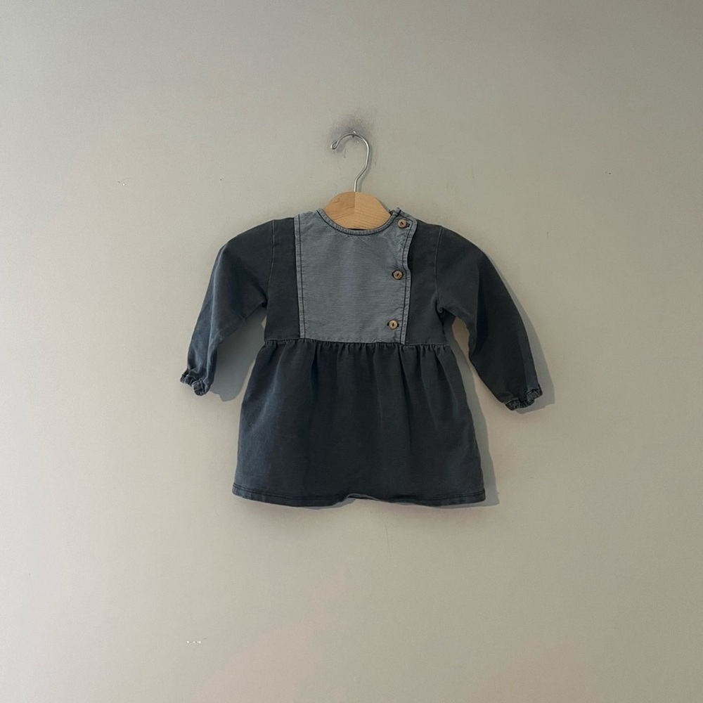 ADD ON FOR $18‎ Zara denim stripe dress 12-18M H&M Jamie Kay